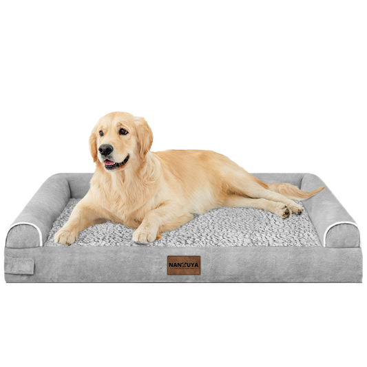 Large Dog Bed Orthopedic Washable: Beds Bolster XL Bed Large Big Dogs Memory Foam Couch Sofa Waterproof with Removable Cover