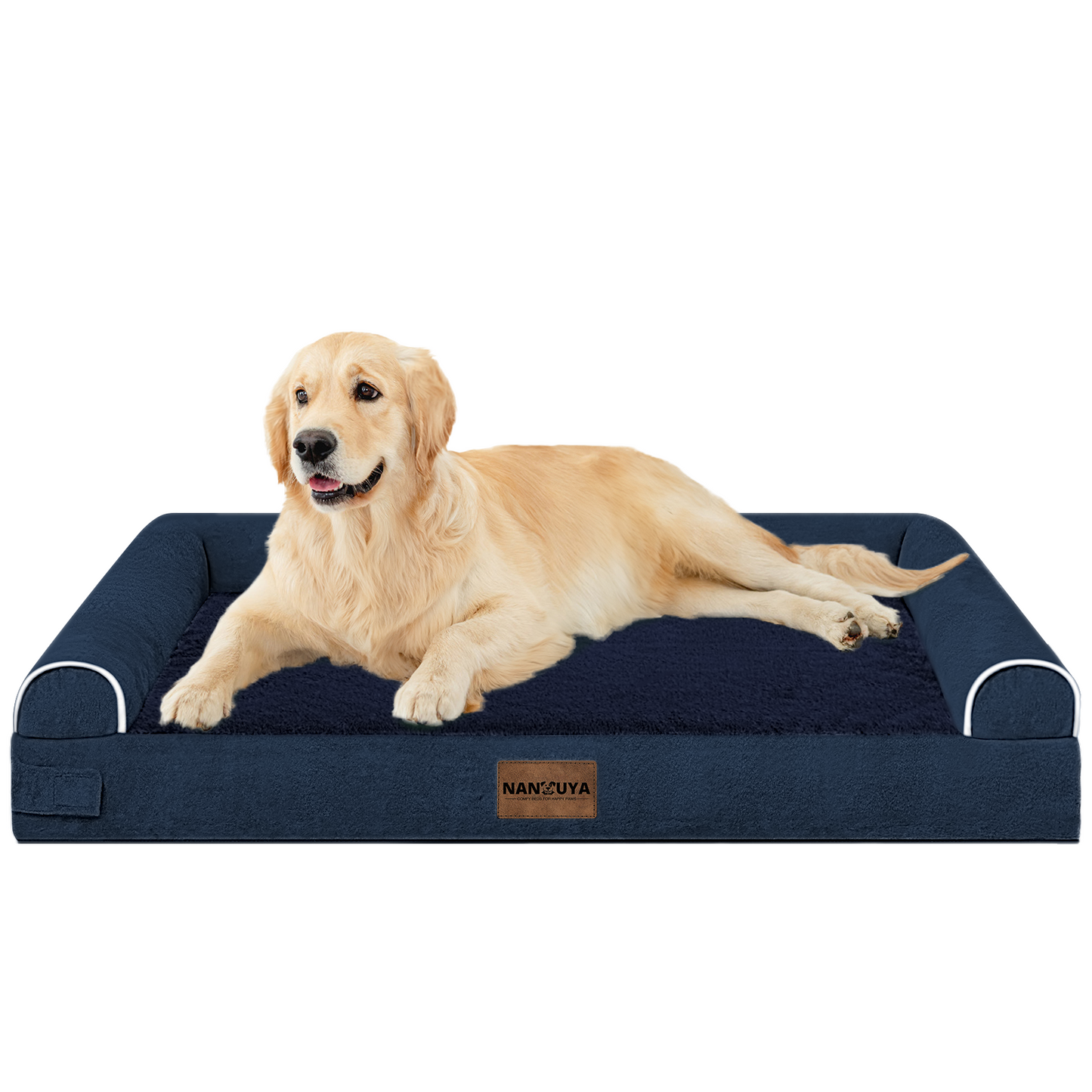 Large Dog Bed Orthopedic Washable: Beds Bolster XL Bed Large Big Dogs Memory Foam Couch Sofa Waterproof with Removable Cover