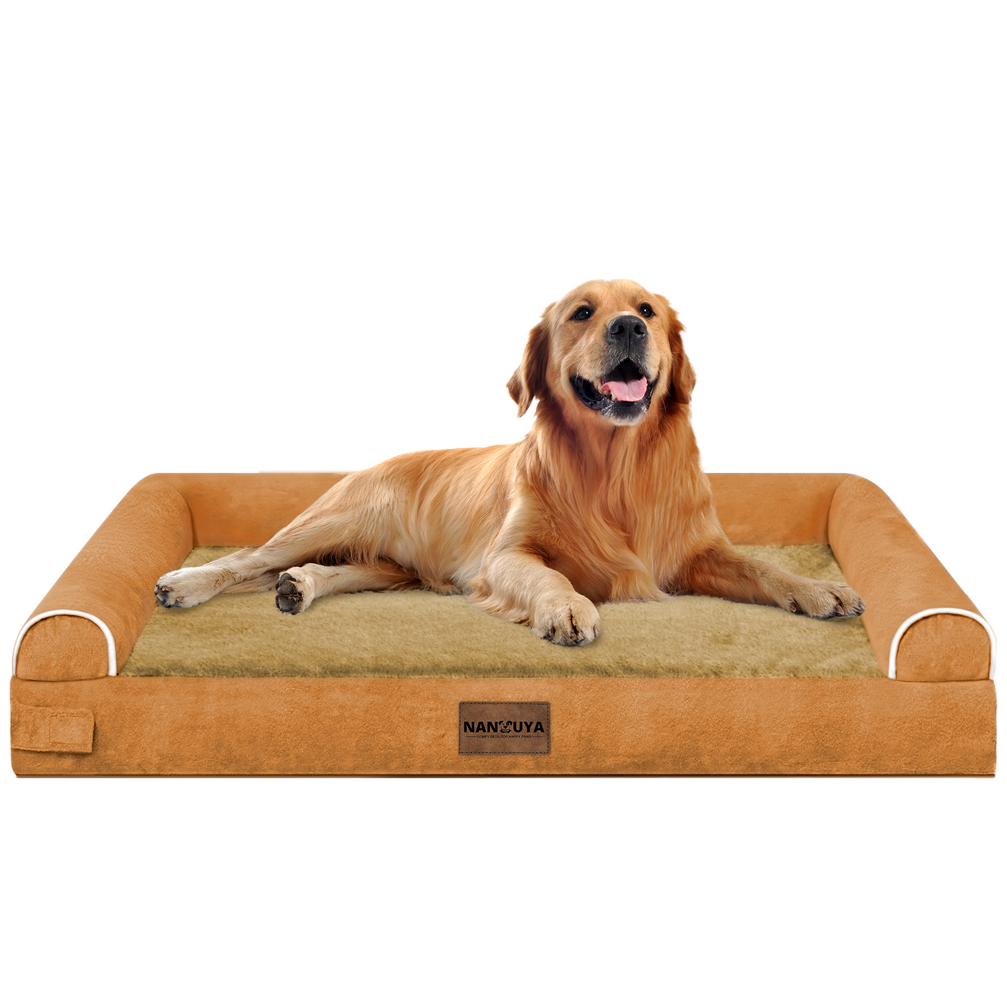 Large Dog Bed Orthopedic Washable: Beds Bolster XL Bed Large Big Dogs Memory Foam Couch Sofa Waterproof with Removable Cover