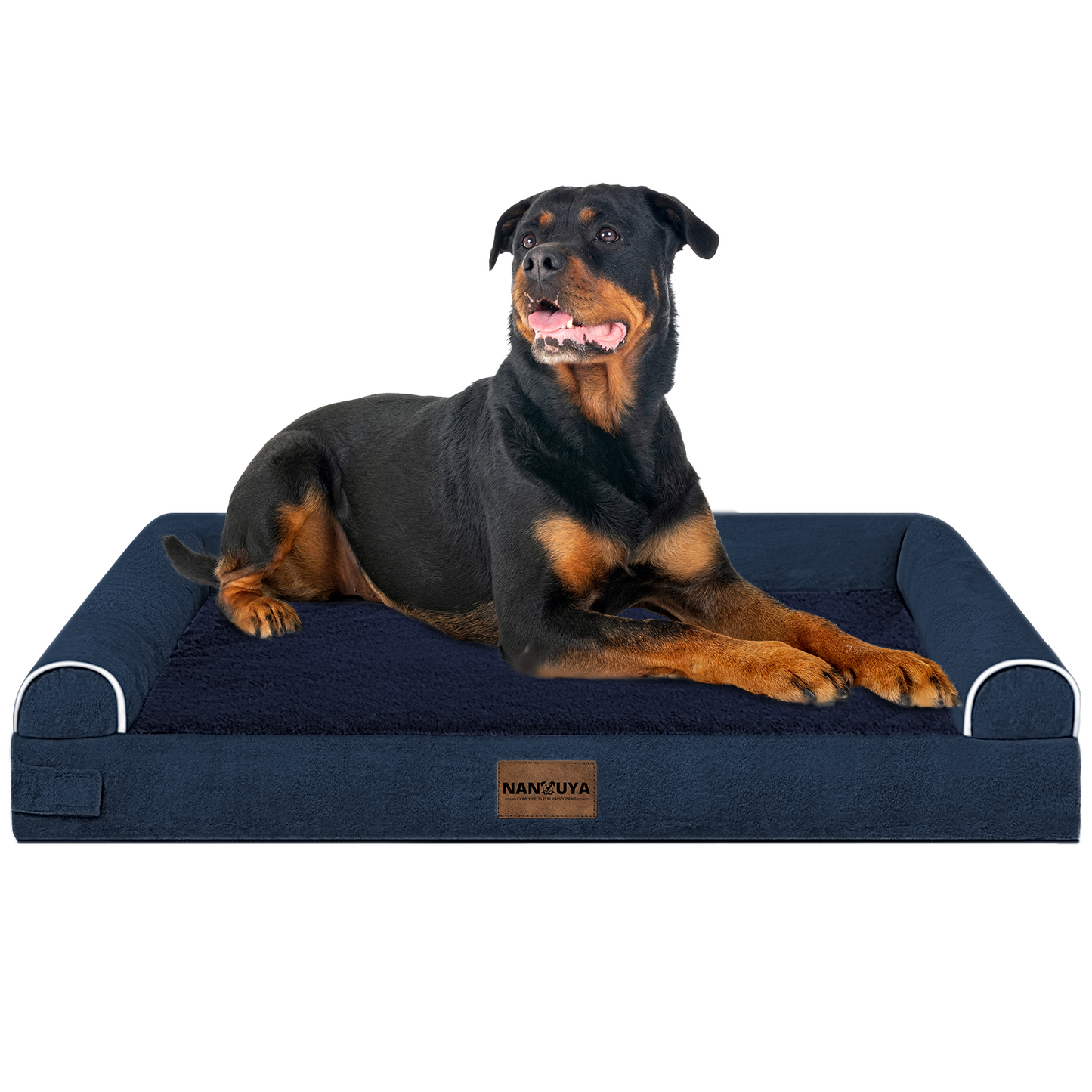 Large Dog Bed Orthopedic Washable: Beds Bolster XL Bed Large Big Dogs Memory Foam Couch Sofa Waterproof with Removable Cover