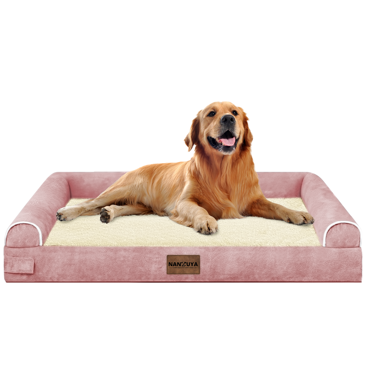 Large Dog Bed Orthopedic Washable: Beds Bolster XL Bed Large Big Dogs Memory Foam Couch Sofa Waterproof with Removable Cover