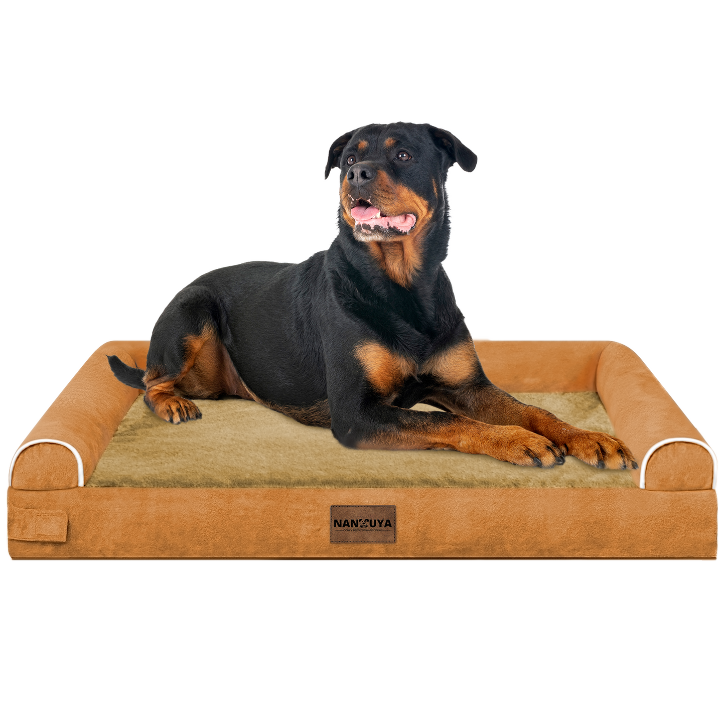 Large Dog Bed Orthopedic Washable: Beds Bolster XL Bed Large Big Dogs Memory Foam Couch Sofa Waterproof with Removable Cover