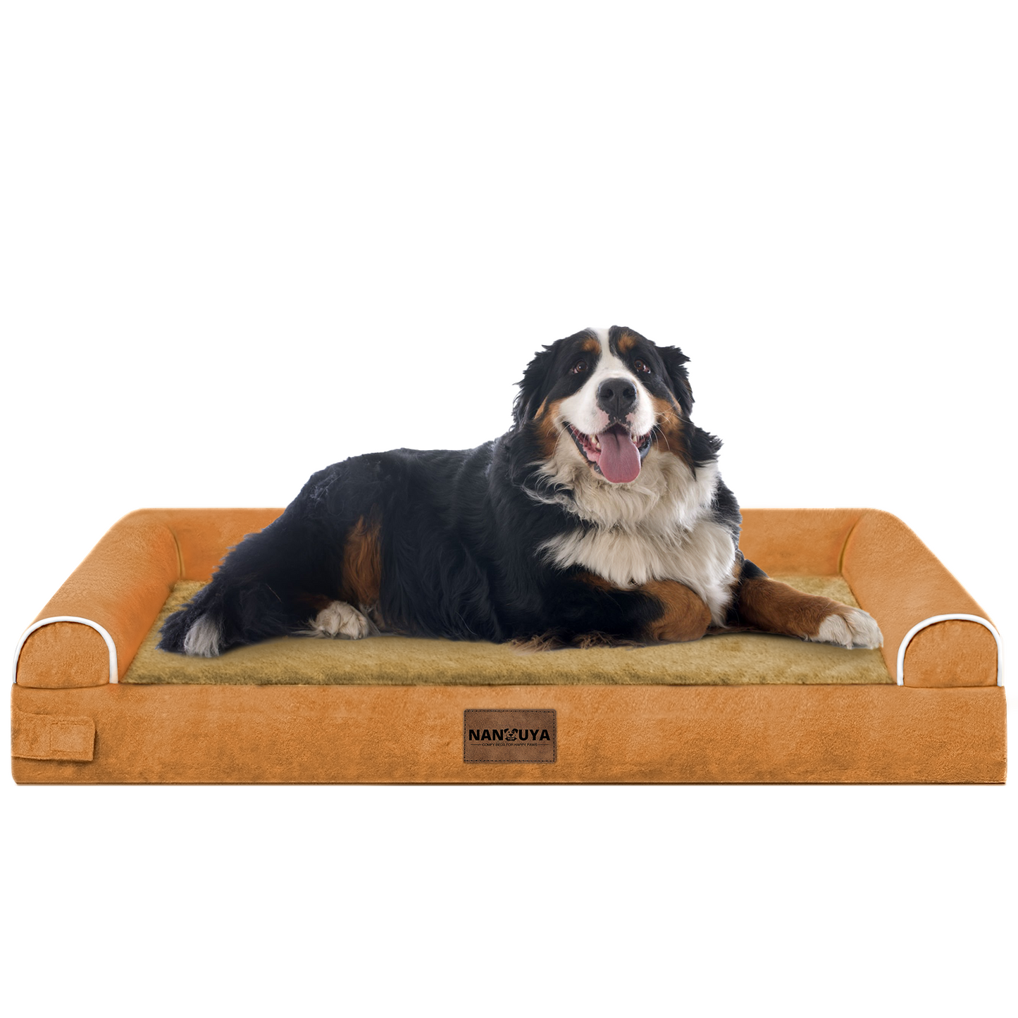 Large Dog Bed Orthopedic Washable: Beds Bolster XL Bed Large Big Dogs Memory Foam Couch Sofa Waterproof with Removable Cover